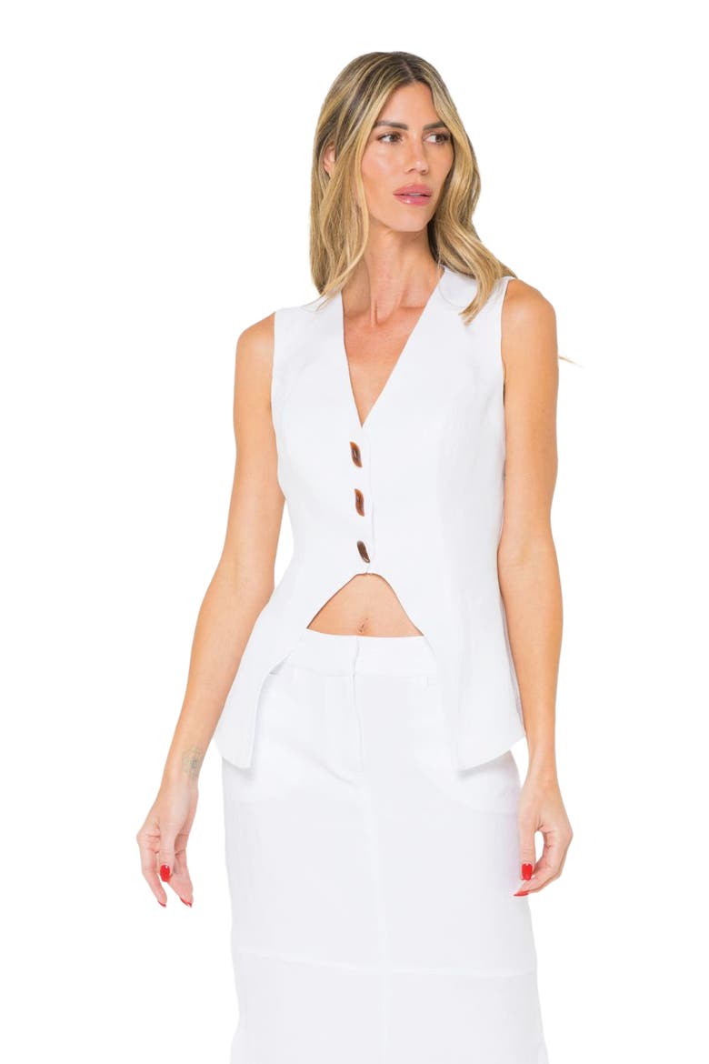 Fia Vest, Alternate, color, White