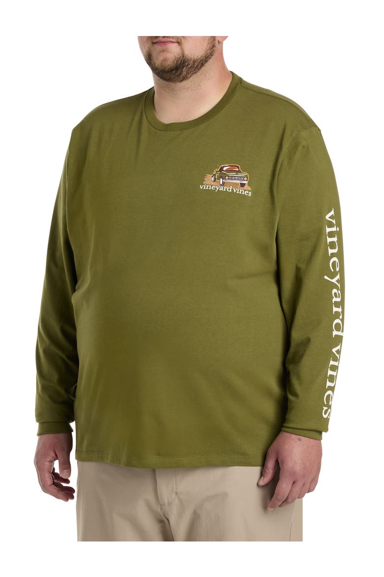 Big & Tall Autumn Car Ride Graphic Tee, Main, color, CAMP OLIVE
