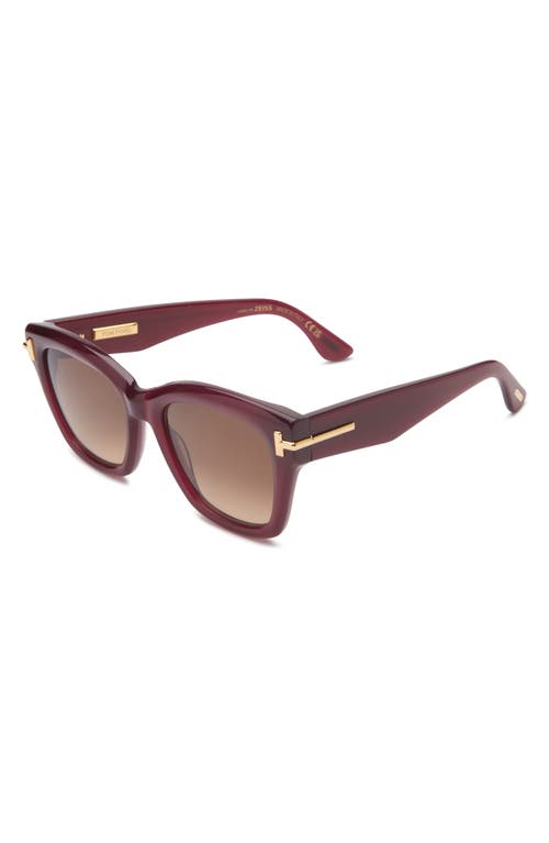 Tom Ford 53mm Gradient Butterfly Sunglasses