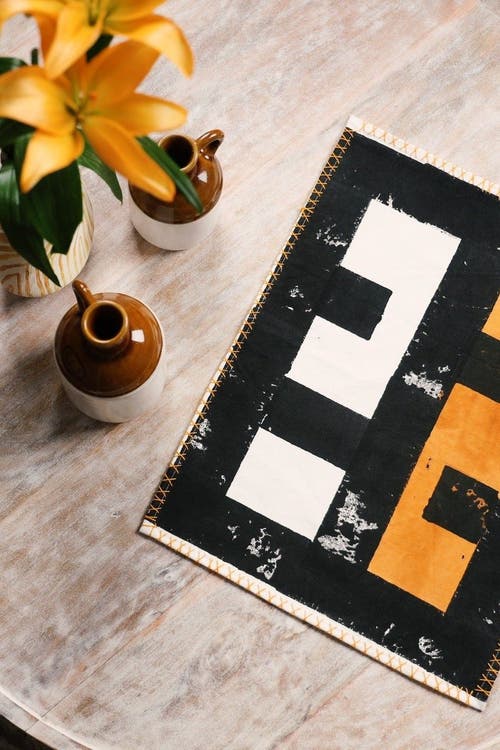 Cqc La Midnight Moon Placemat Set In Multi