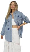 Belle & Bloom Stargazer Patch Detail Denim Shirt