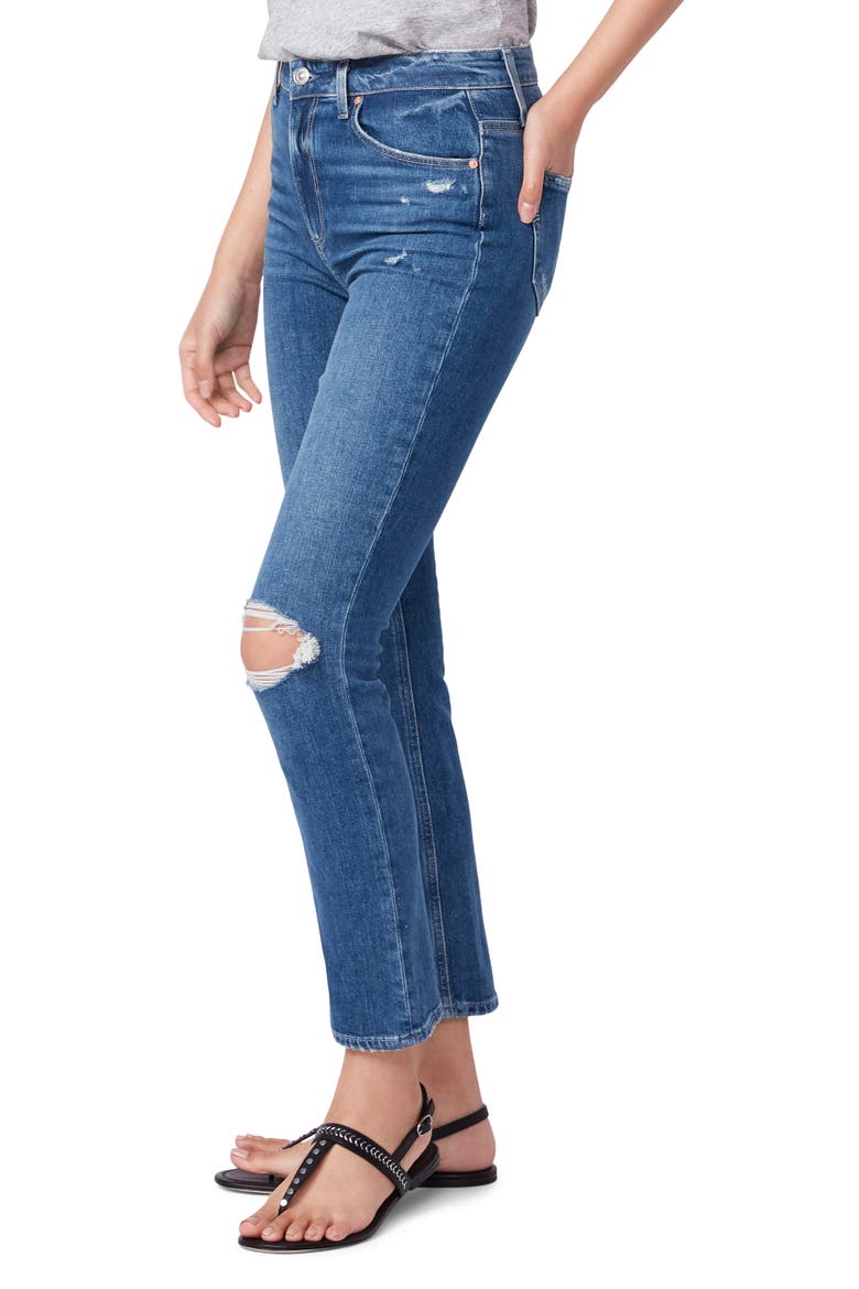 Sarah Ripped High Waist Slim Jeans, Alternate, color, WARE DESTRUCTED