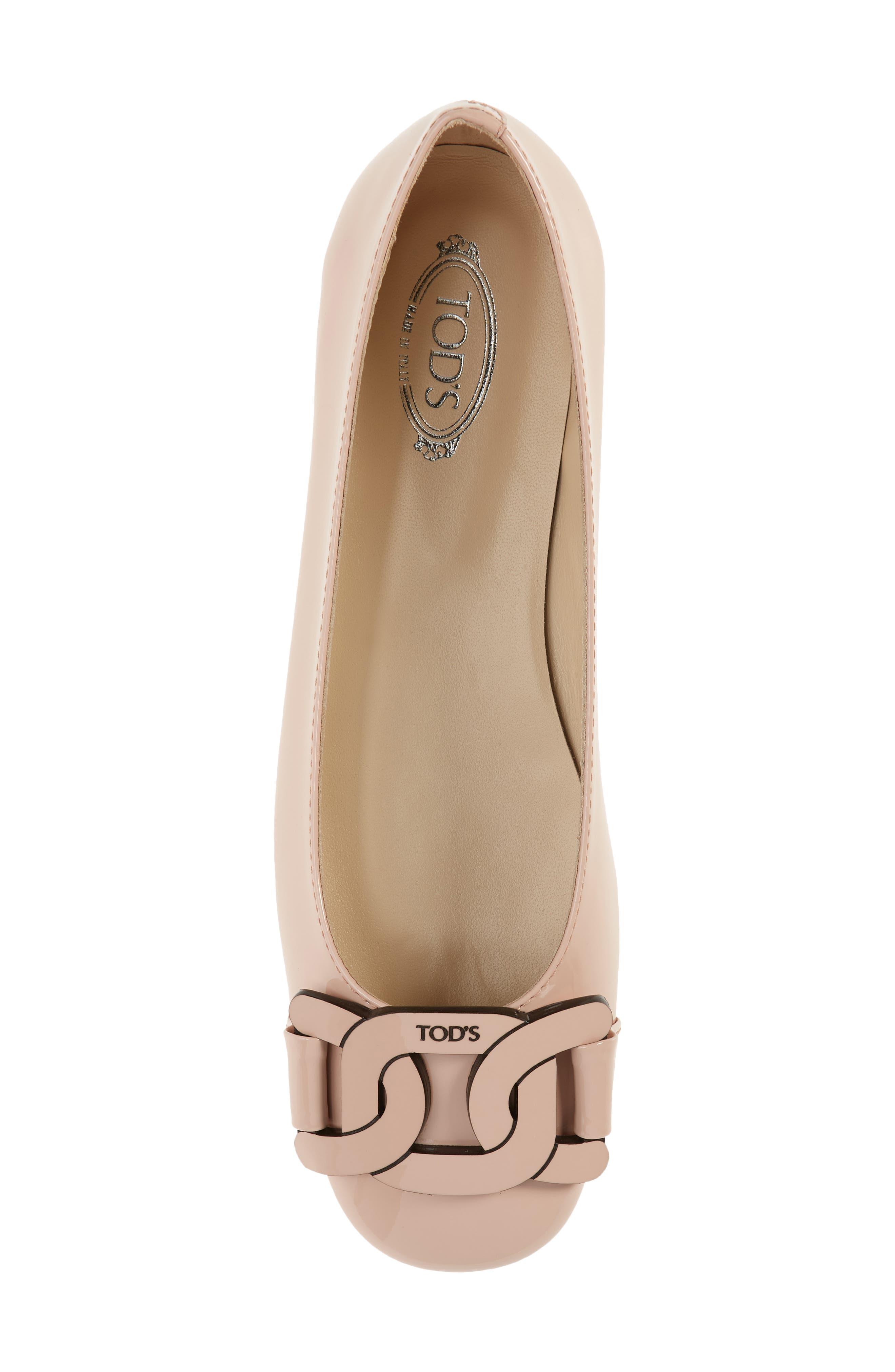 Chain Detail Ballet Flat, Alternate, color, BLUSH