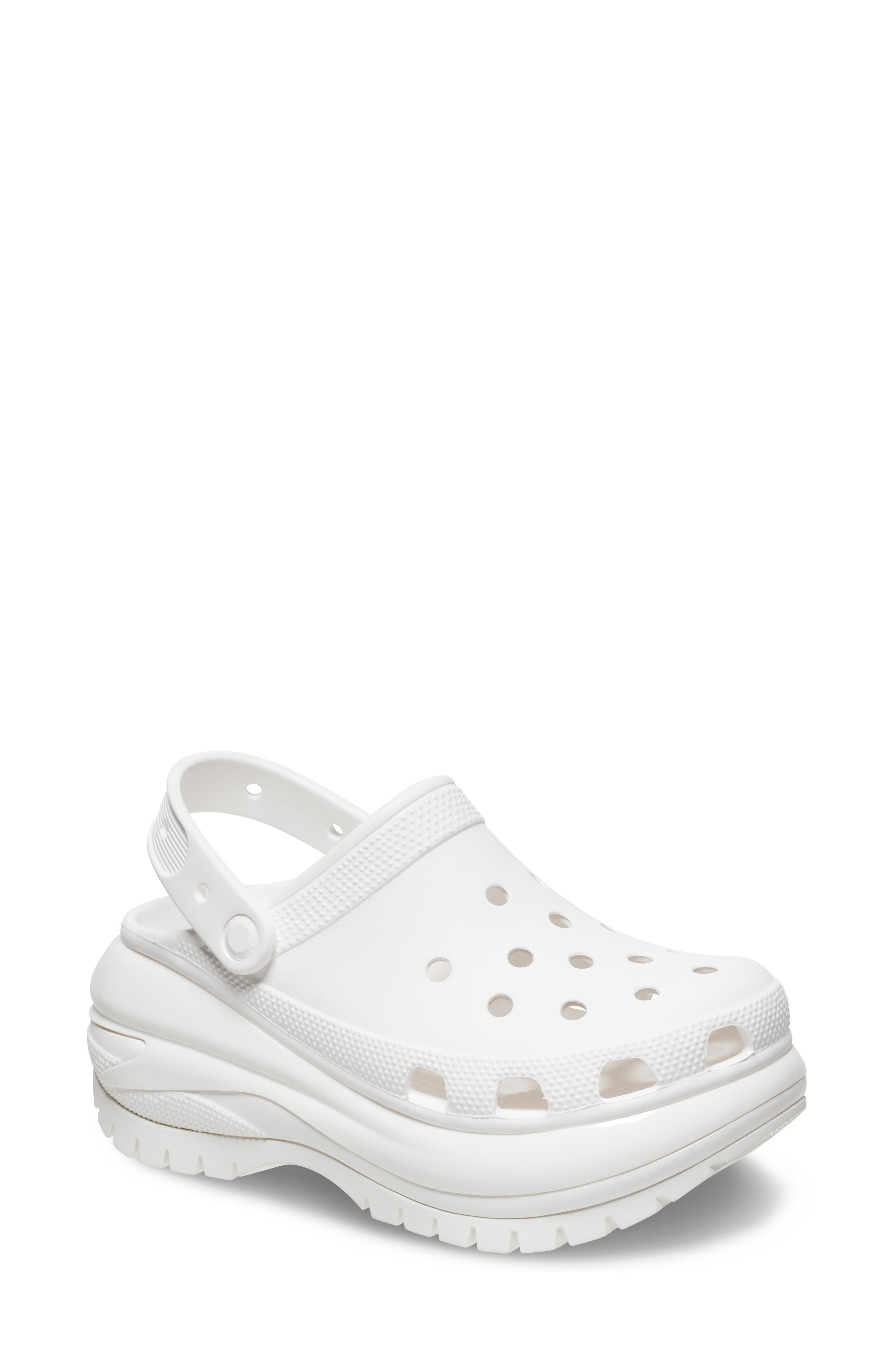 Classic Mega Crush Platform Clog, Main, color, WHITE
