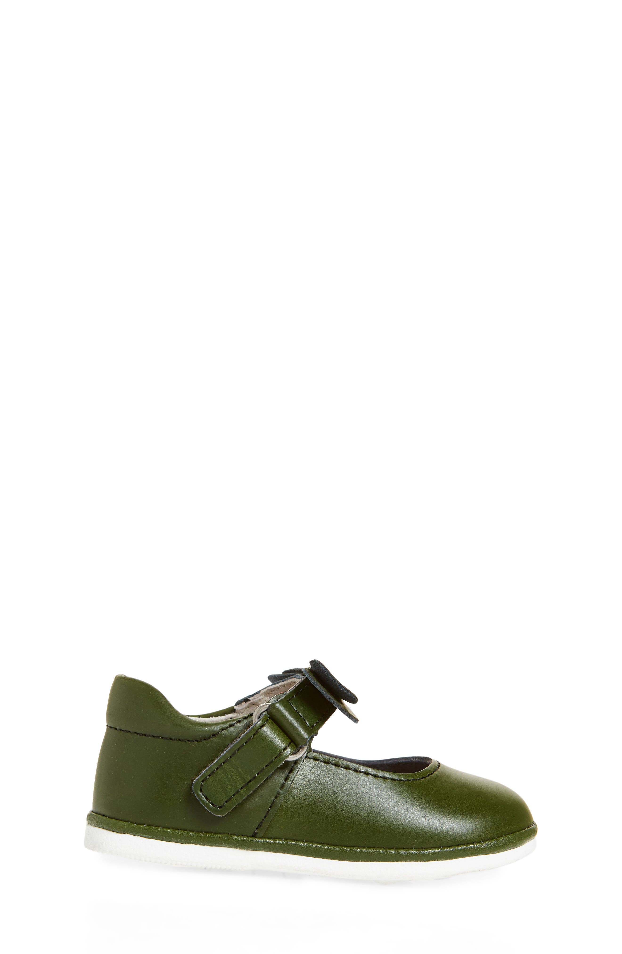 Kids' Ava Bow Mary Jane, Alternate, color, GREEN