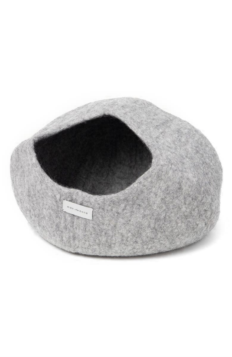 maxbone Ava Wool Felt Pet Cave, Main, color,