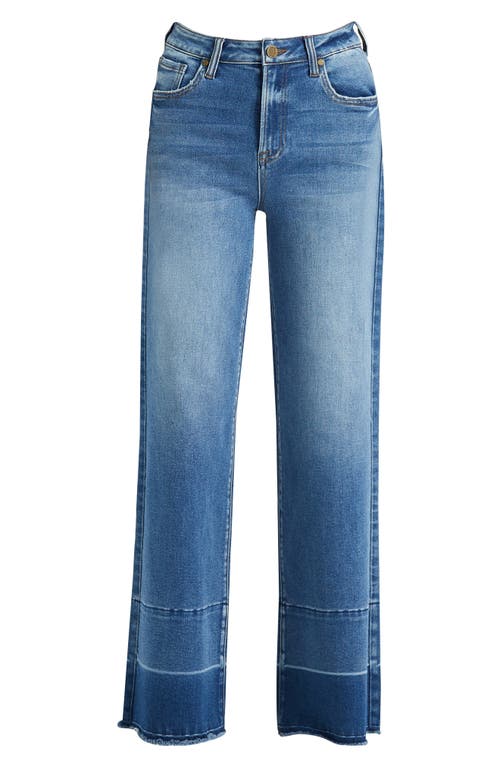 Bayeas Deanie High Waist Raw Hem Wide Leg Jeans