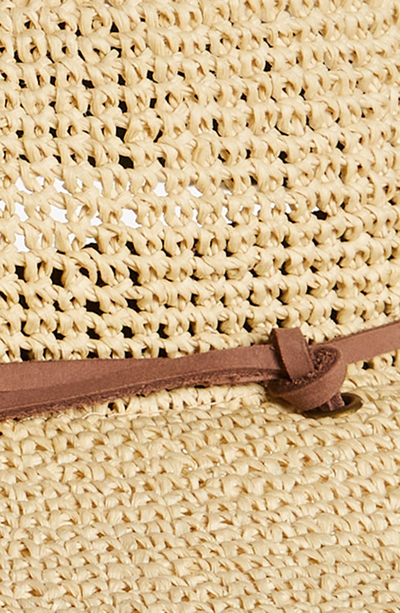 Madewell Cinched Crochet Straw Hat (Women) | Nordstrom