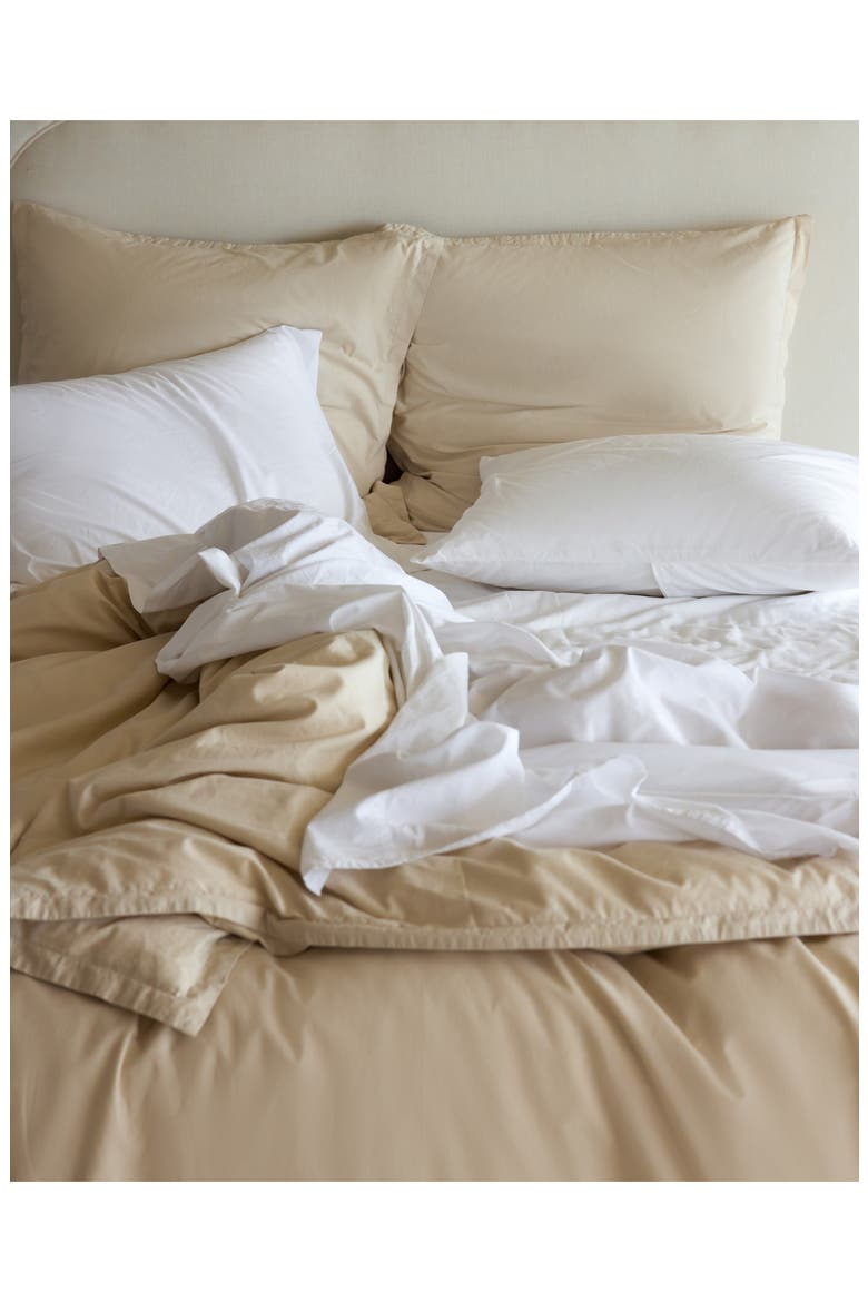 Percale Pillowcase Set, Alternate, color, WHITE