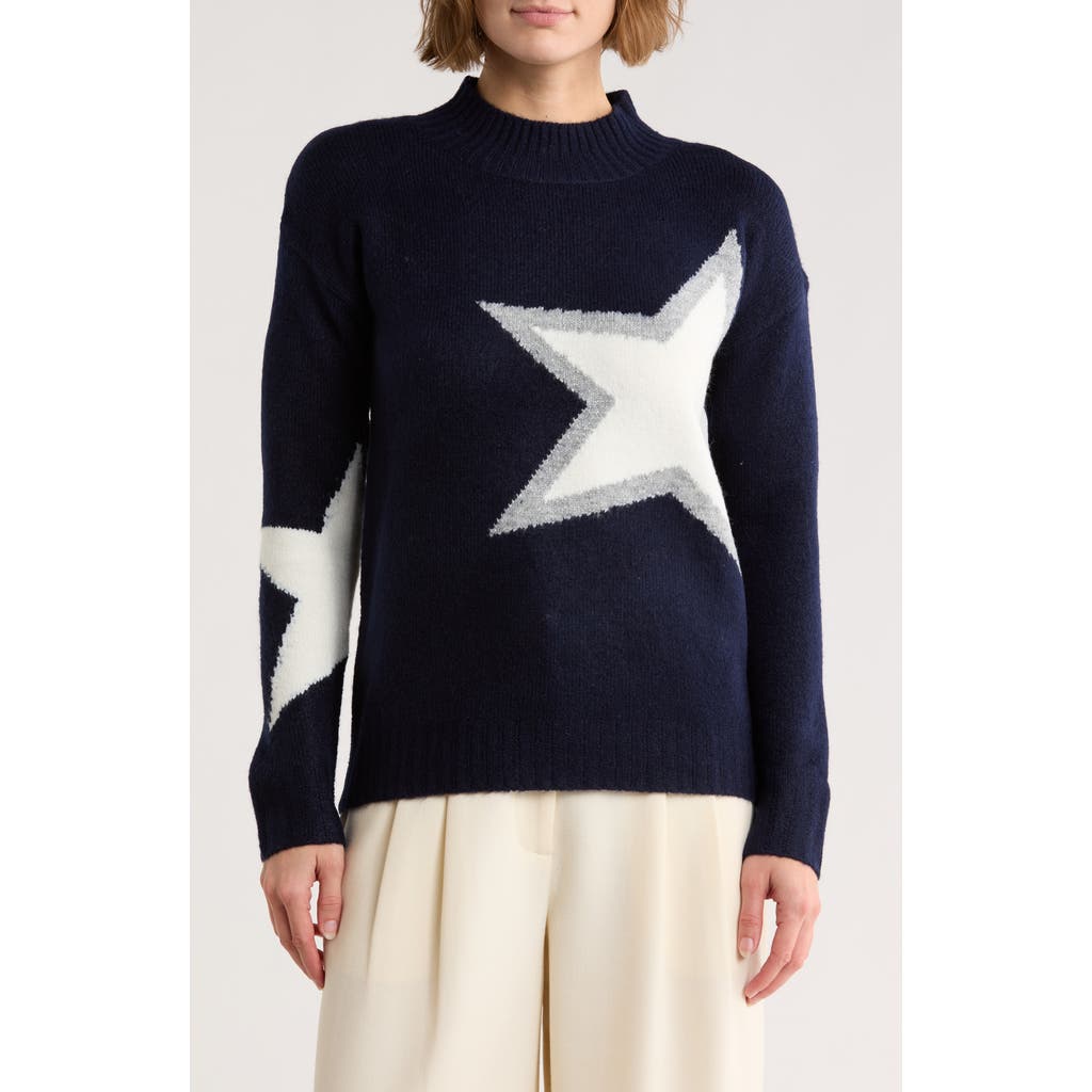 Love Token Star Sweater In Blue