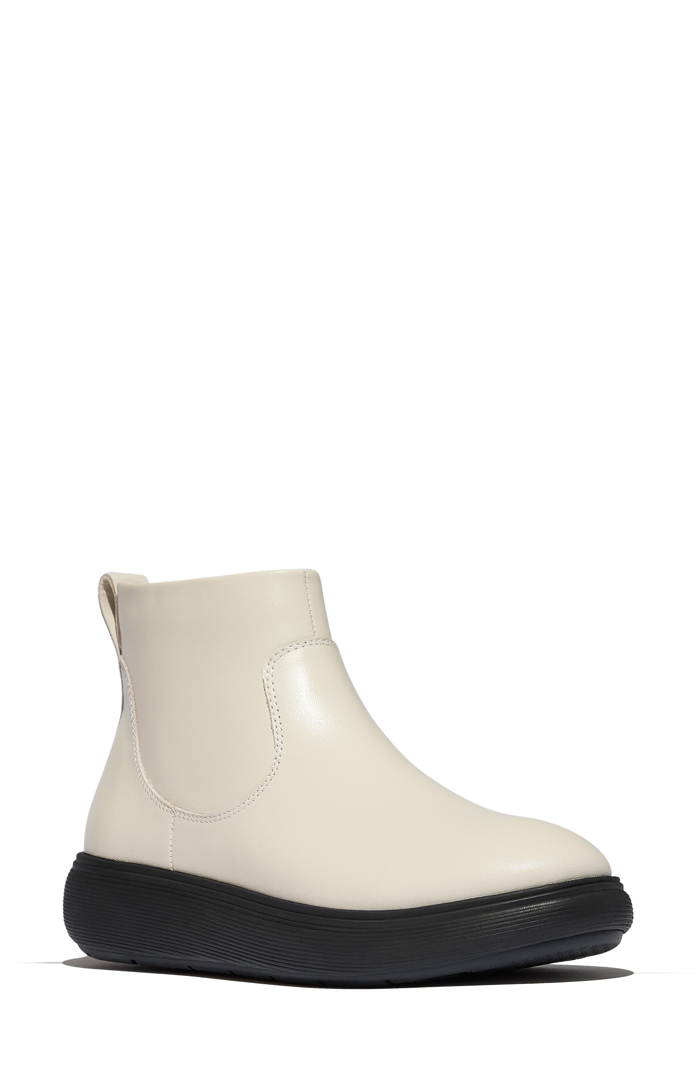 Leather Zip Ankle Boot