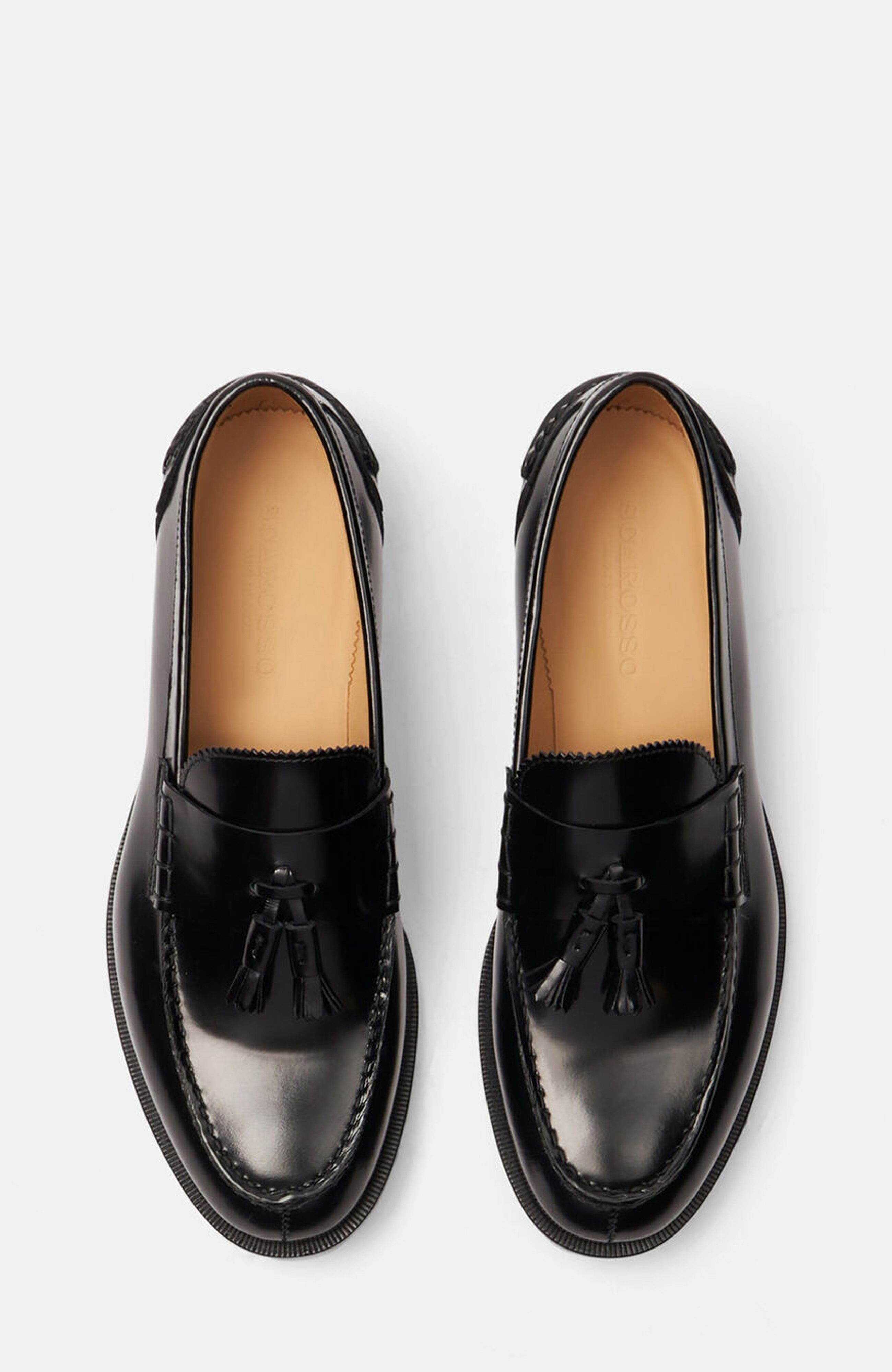 SCAROSSO Ralph Loafers, Alternate, color, Black - Brushed Calf