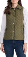 Jones New York Quilted Faux Leather Trim Vest