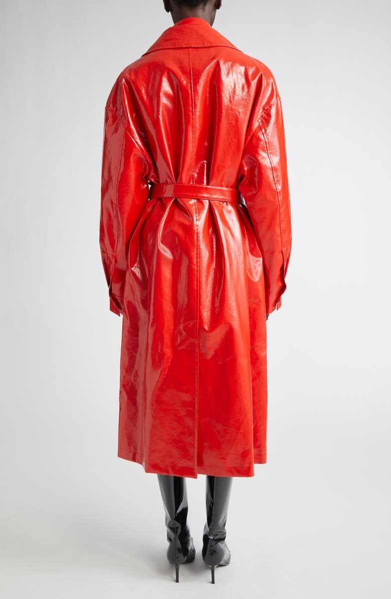 Jil Sander Coated Linen Trench Coat, Alternate, color, 