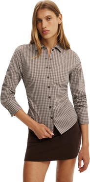 Cotton On Women's Peyton Gathered Long Sleeve Shirt