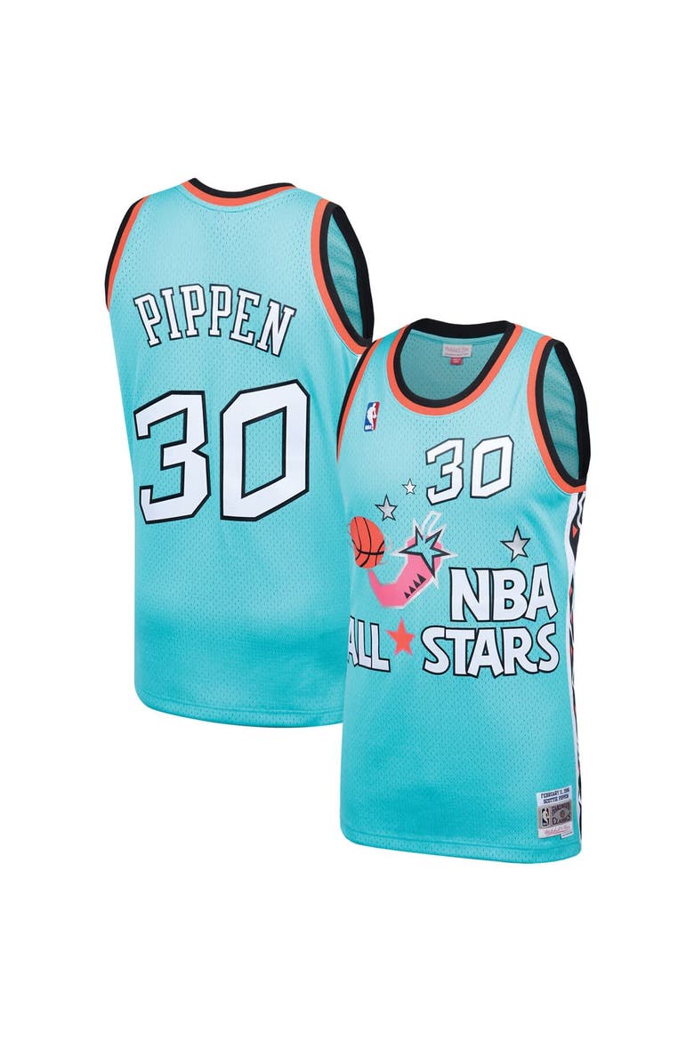 Men's Mitchell & Ness Scottie Pippen Teal Eastern Conference Hardwood Classics 1996 NBA All-Star Game Swingman Jersey, Main, color, Teal