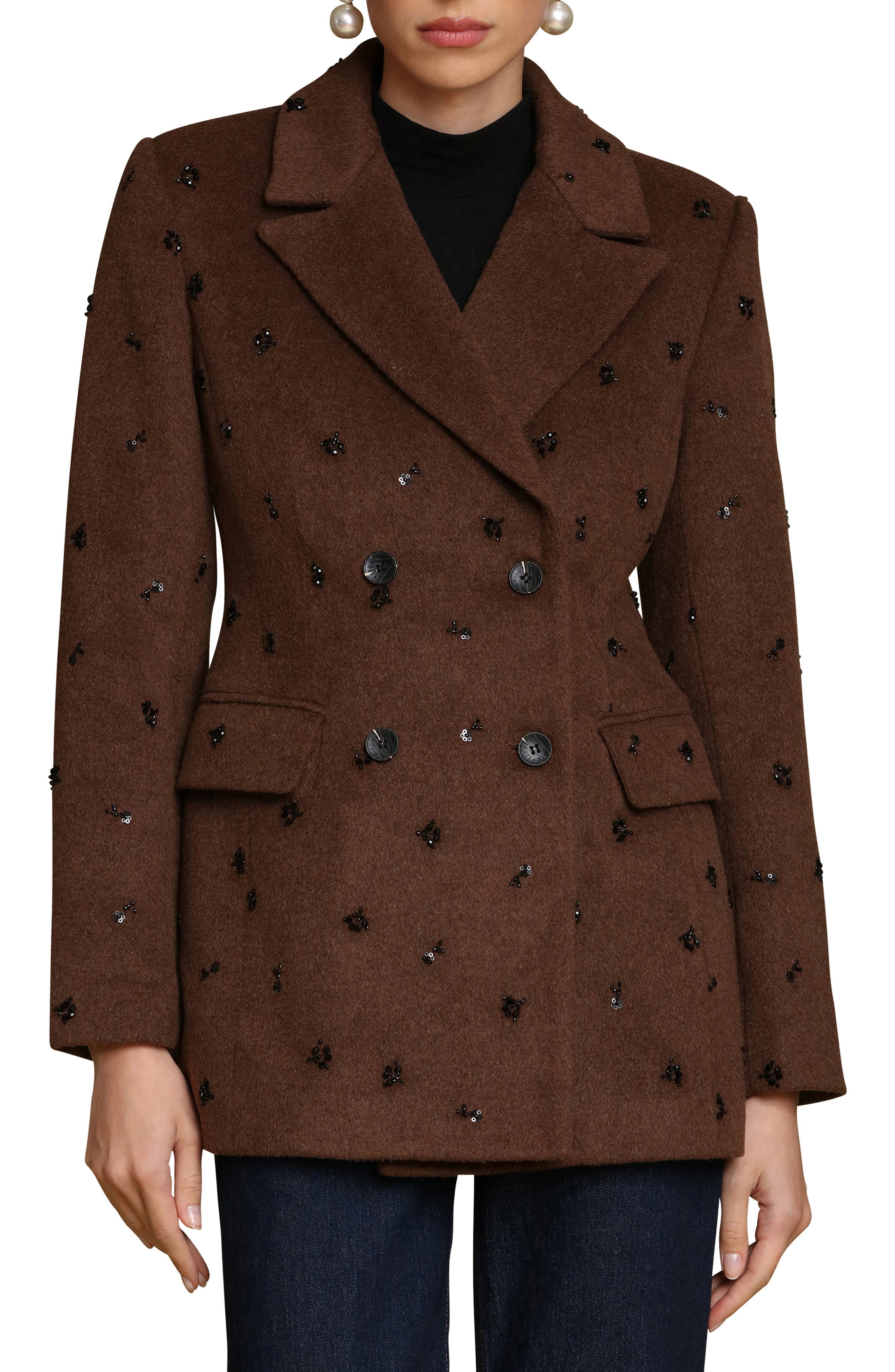 Avec Les Filles Hourglass Beaded Jacket