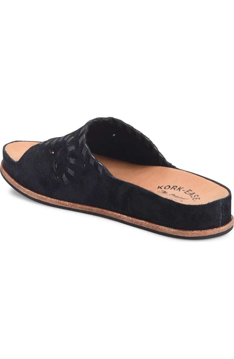 Kork-Ease<sup>®</sup> Tutsi Woven Platform Slide Sandal, Alternate, color, Black Suede
