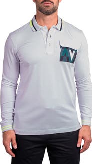 Maceoo Ascension 0082 Tipped Long Sleeve Polo
