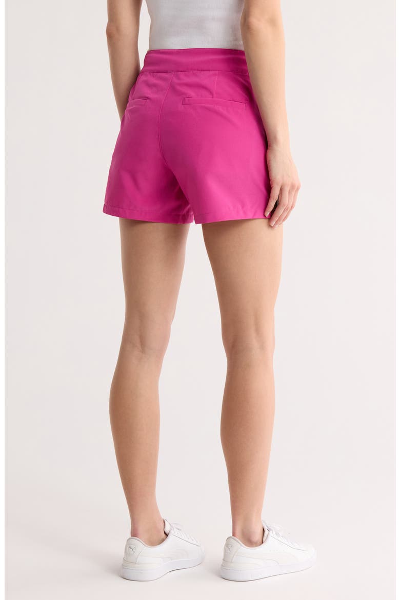 Flat Front Shorts, Alternate, color, FUCHSIA RED