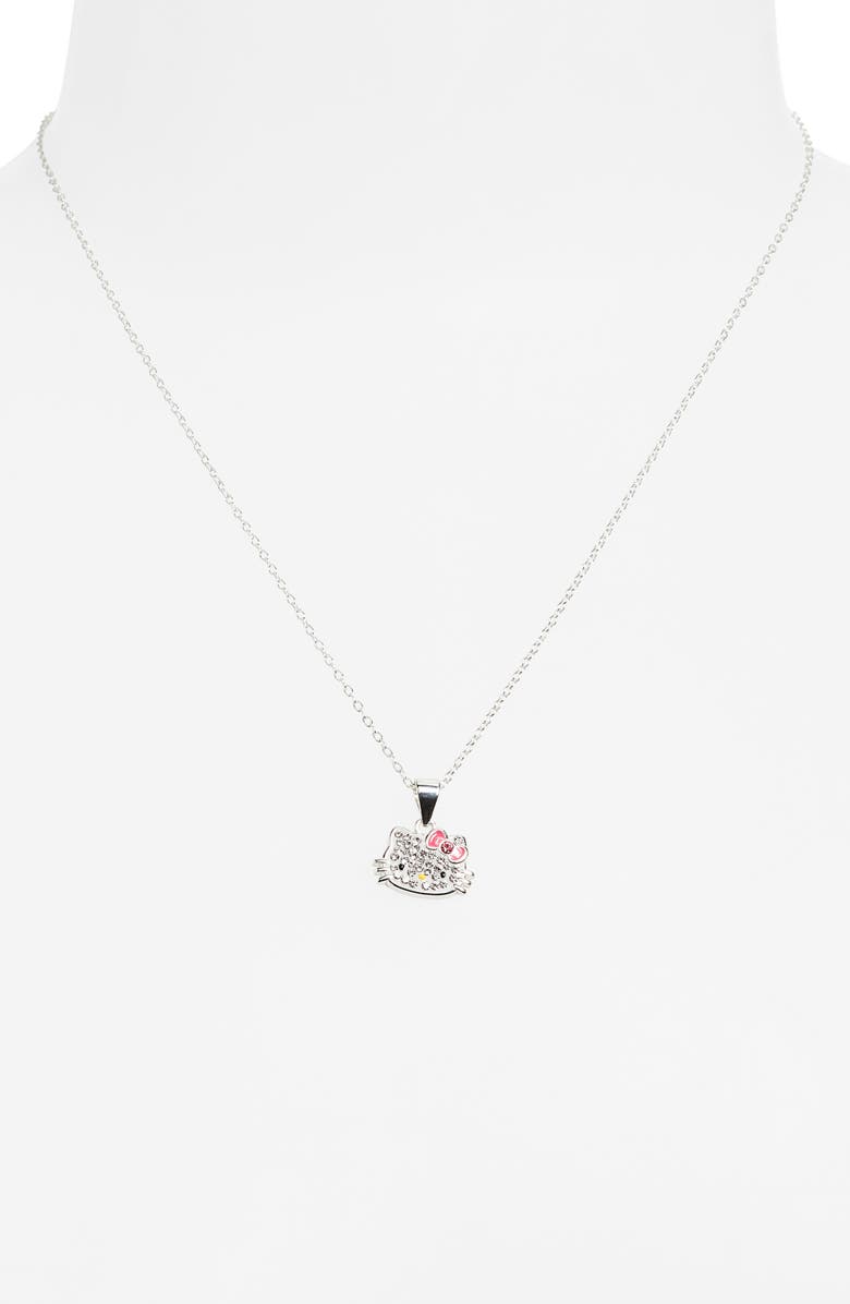 Jacmel x Sanrio Hello Kitty<sup>®</sup> Pavé Crystal Pendant Necklace, Alternate, color, 