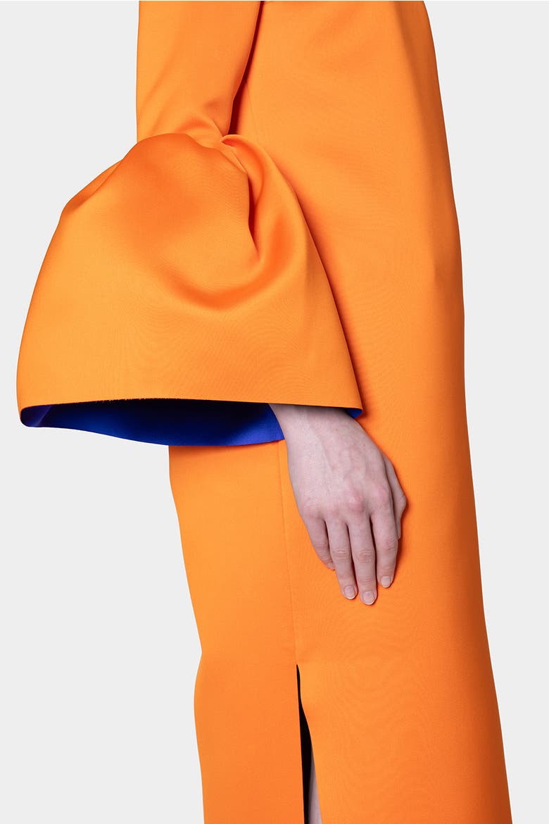 Bardot Structured Maxi Dress, Alternate, color, Orange / Blue