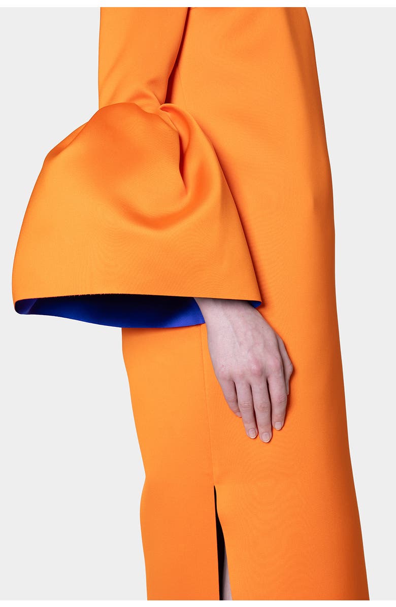 Roksanda Bardot Structured Maxi Dress, Alternate, color, Orange / Blue
