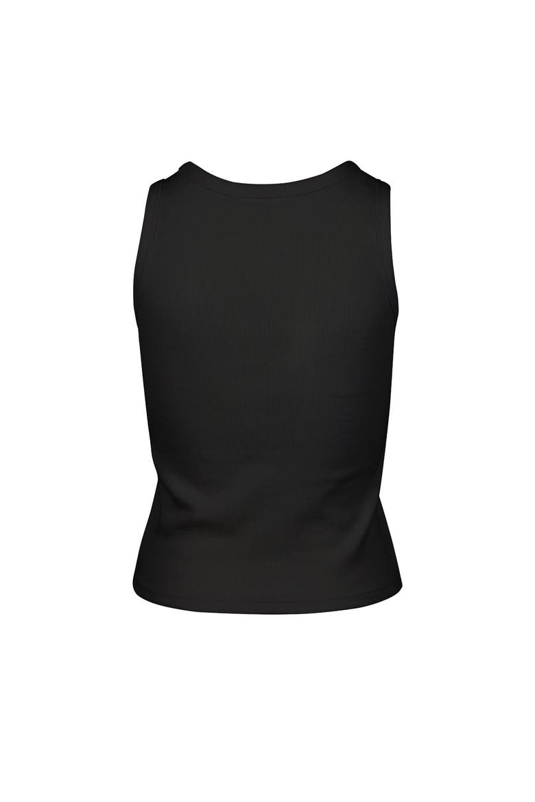 Women's '47  Black Jacksonville Jaguars Cropped Straight Cut Ribbed Baby Tank Top, Alternate, color, Black