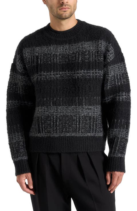 Ayden Check Wool Knit Jumper