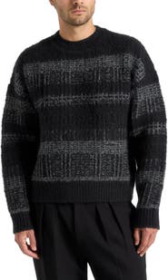 Manière De Voir Ayden Check Wool Knit Jumper