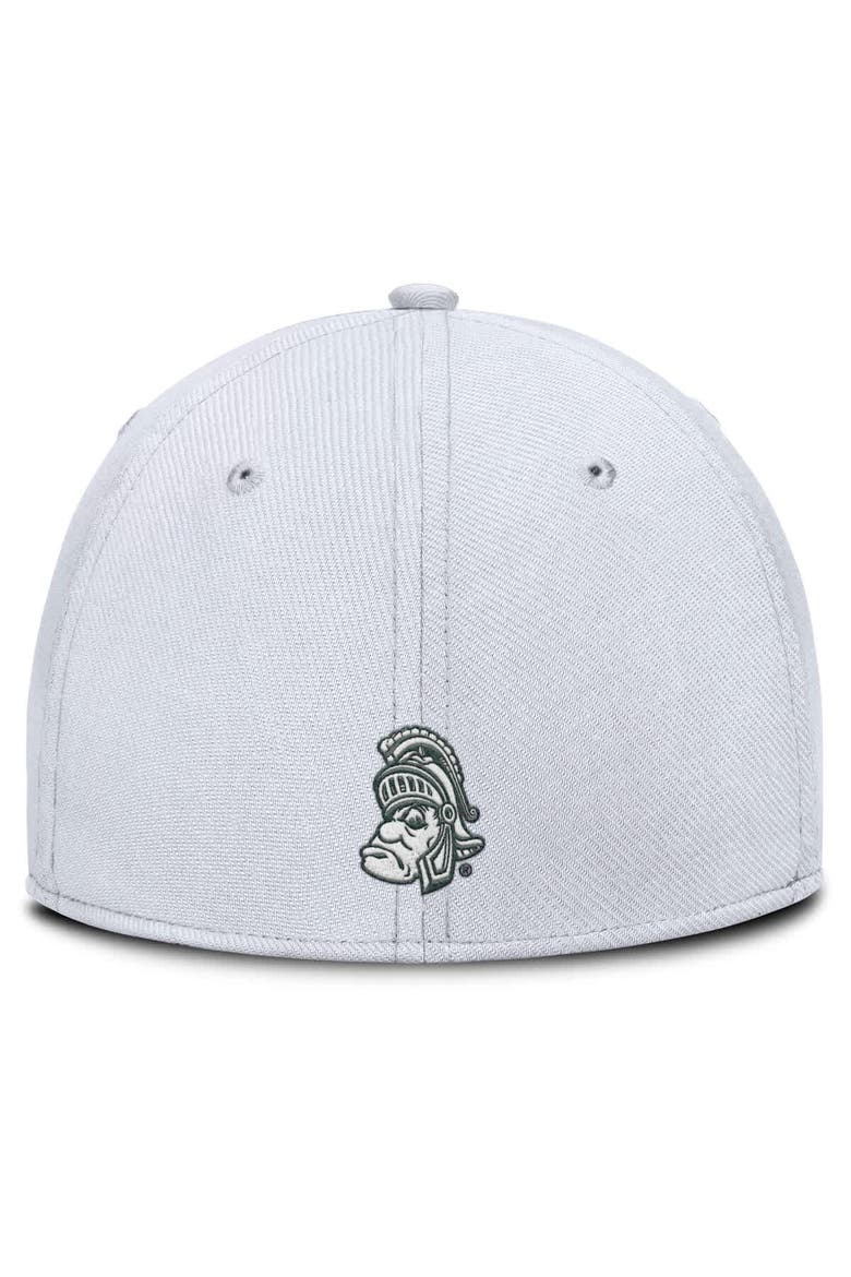 Men's Nike White Michigan State Spartans Rise Academic Dri-FIT Flex Hat, Alternate, color, White
