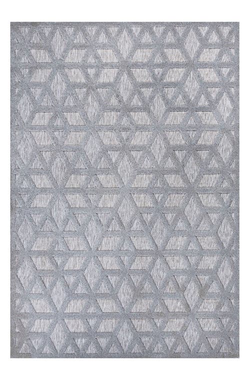 Jonathan Y Talaia Neutral Geometric Indoor/outdoor Area Rug In Gray