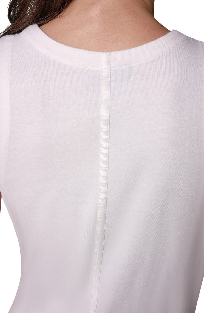 Donna Karan New York Sleeveless Cotton Jersey Maxi Dress, Alternate, color, Cream