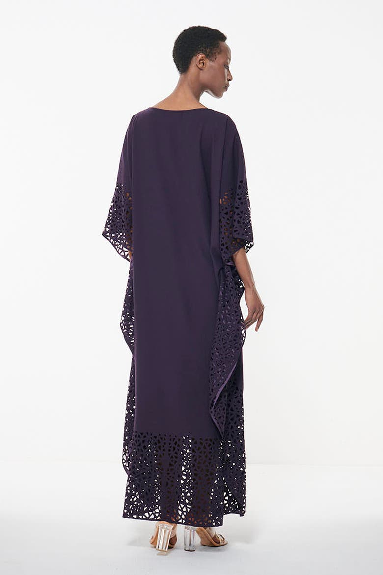 Laser Cut Kaftan, Alternate, color, Dark Purple