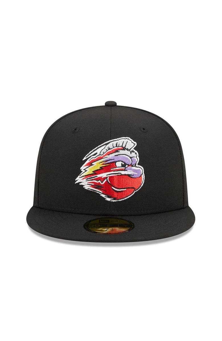 New Era Men's New Era Black Winston-Salem Dash Marvel x Minor League 59FIFTY Fitted Hat, Alternate, color, Black