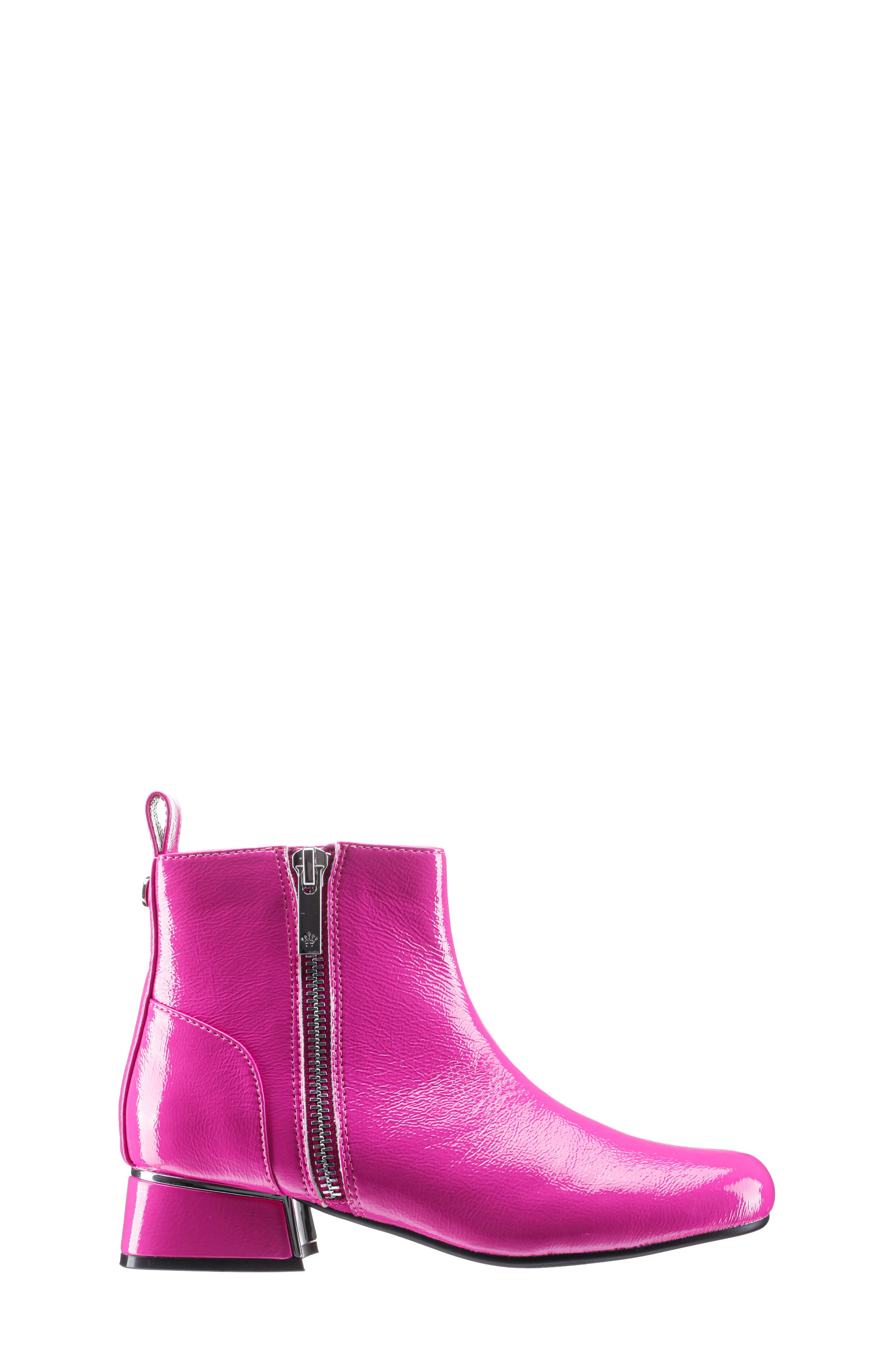 Kids' Heath Bootie, Alternate, color, PINK CRINKLE PATENT