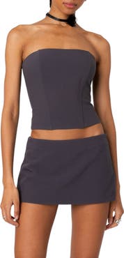 EDIKTED Piper Strapless Crop Corset