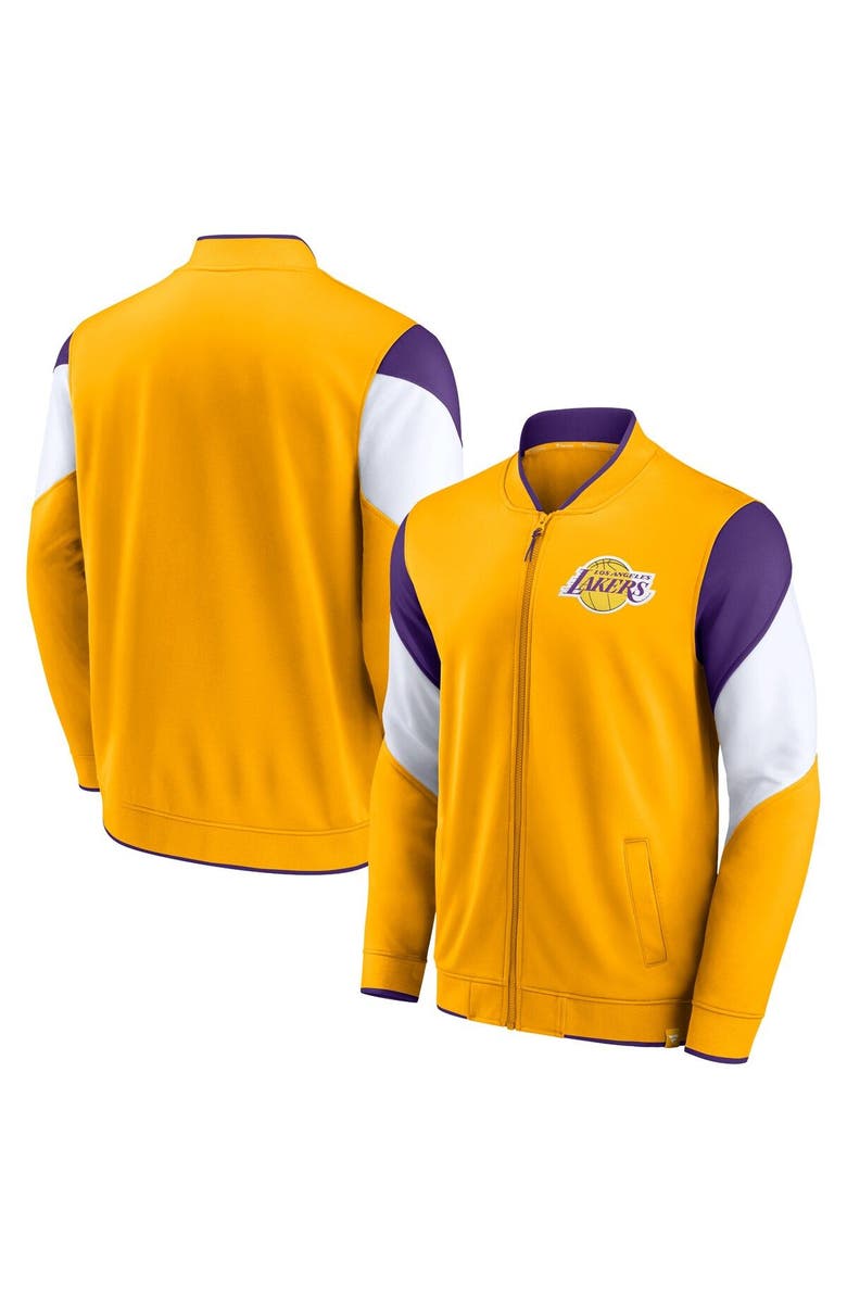 FANATICS Men's Fanatics Branded Gold/Purple Los Angeles Lakers League Best Performance Full-Zip Top, Alternate, color, Gold