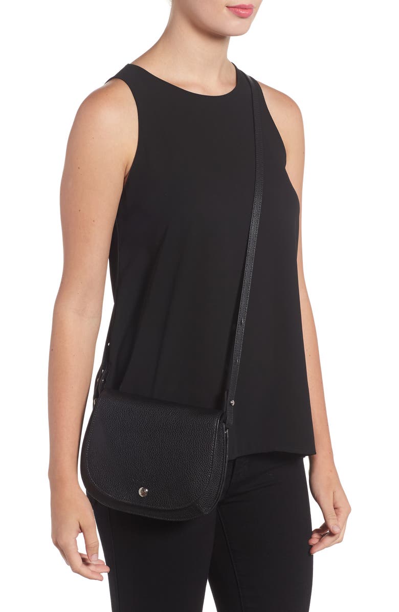 Longchamp Small Le Foulonne Leather Crossbody Bag, Alternate, color,