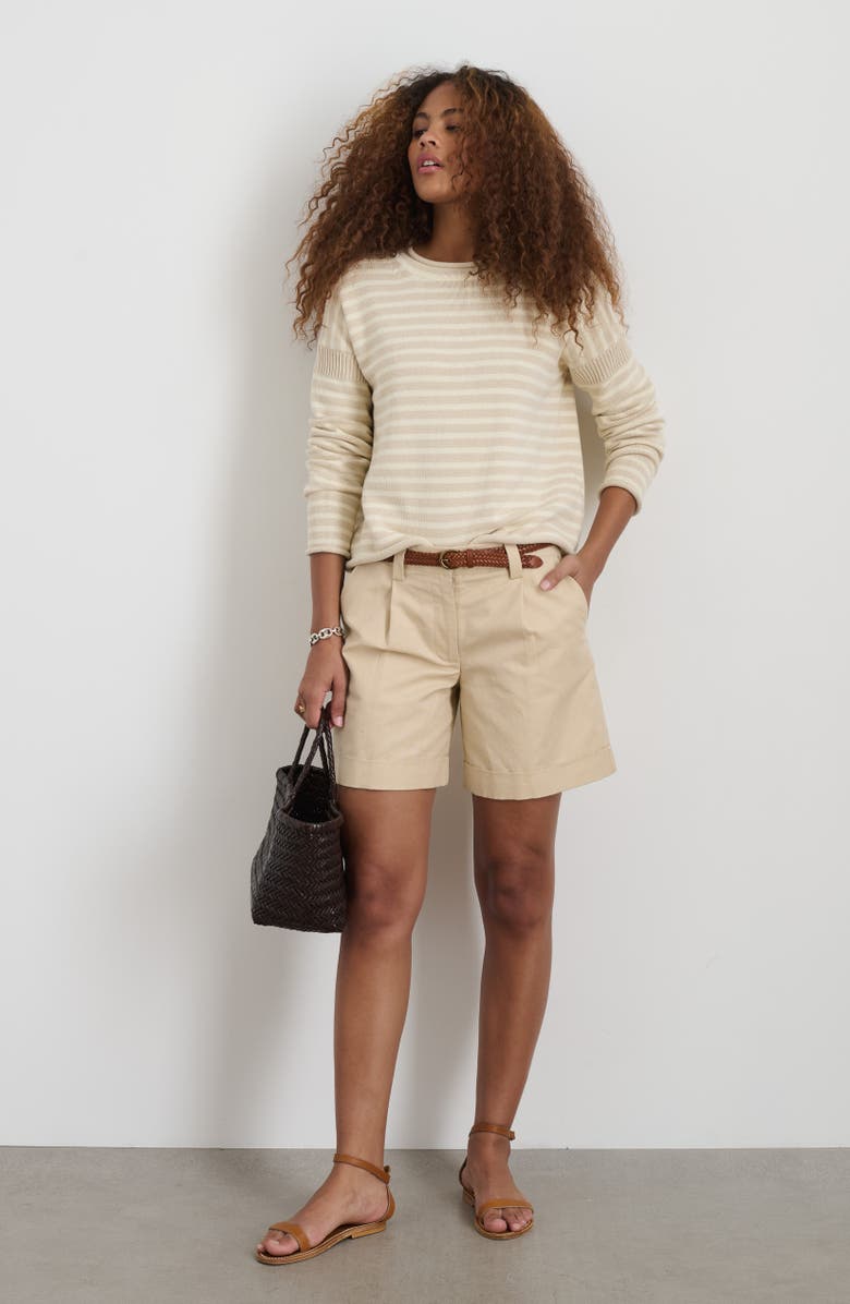 Alex Mill Charlie Linen & Cotton Shorts, Alternate, color, Tan