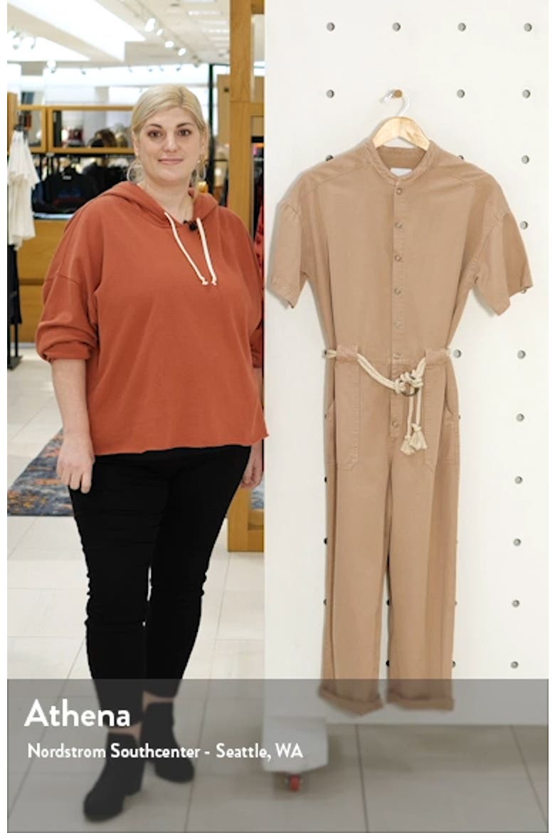 Emery Rope Tie Belt Cotton Jumpsuit video