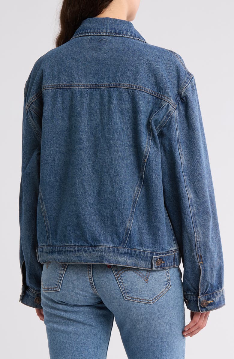 Steve Madden Denim Trucker Jacket, Alternate, color,
