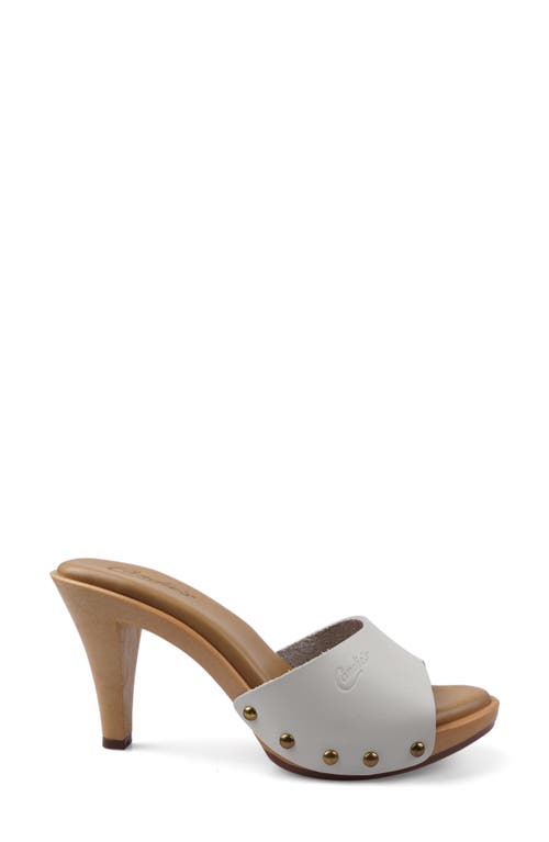 Candies Candie's Emiliana Platform Sandal In White Leather