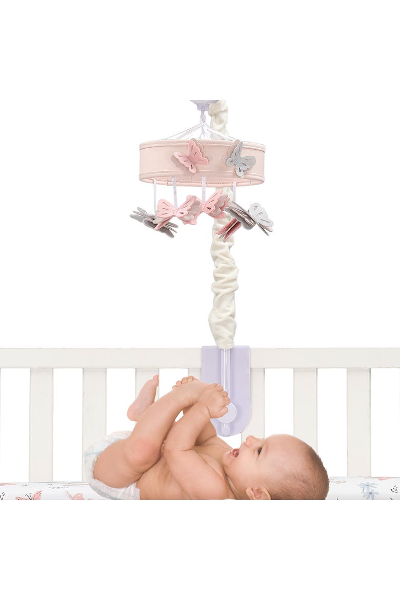 Baby Blooms Butterfly Musical Baby Crib Mobile Soother Toy, Alternate, color, Multicolor