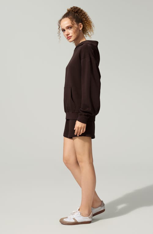 Lilysilk Seamflow Douceur Hoodie In Brown