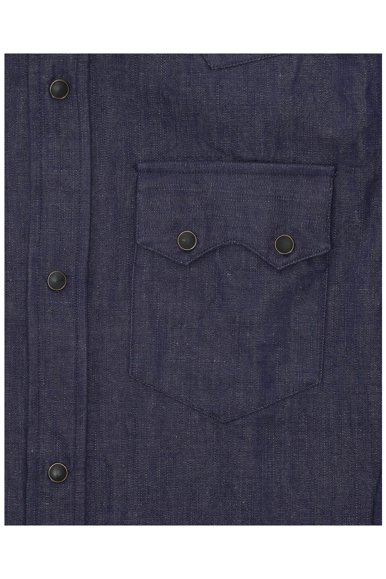 Smith Japanese chambray shirt, Alternate, color, Indigo