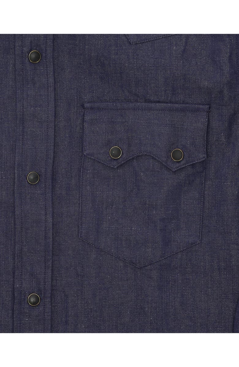 Fortela Smith Japanese chambray shirt, Alternate, color, Indigo