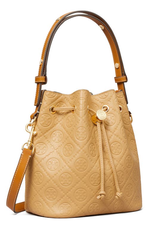 Tory Burch T Monogram Debossed Bucket Bag