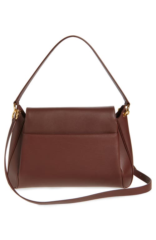 Tom Ford Medium Tara Leather Shoulder Bag In Cocoa