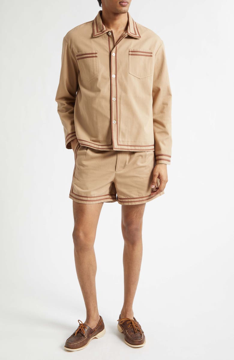 Bode Canteen Overshirt, Alternate, color, Khaki